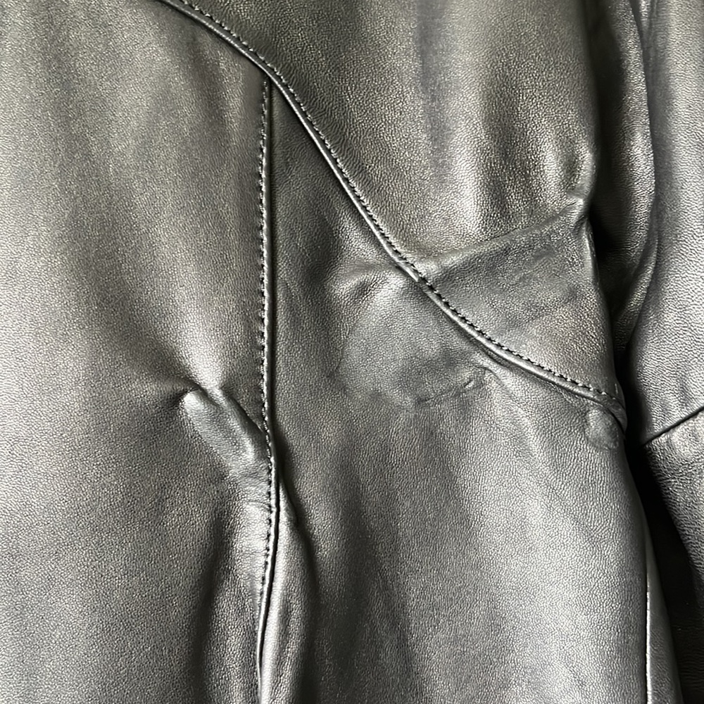 Ellen Tracy Leather Black Jacket - image 7